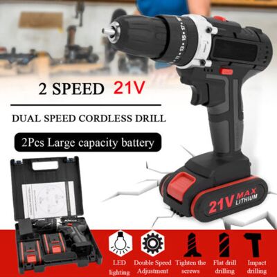 ABYSSE Perceuse Visseuse Sans Fil 21v, Visseuse Devisseuse Avec 2batteries & Chargeur, 28n.m Perceuse Percussion, 1450rmp,2vitesses, Led, Perceuse Visseuse Pour La Bricolage - Publicité ABYSSE Perceuse Visseuse Sans Fil 21v, Visseuse Devisseuse Avec 2batteries & Chargeur, 28n.m Perceuse Percussion, 1450rmp,2vitesses, Led, Perceuse Visseuse Pour La Bricolage - Publicité