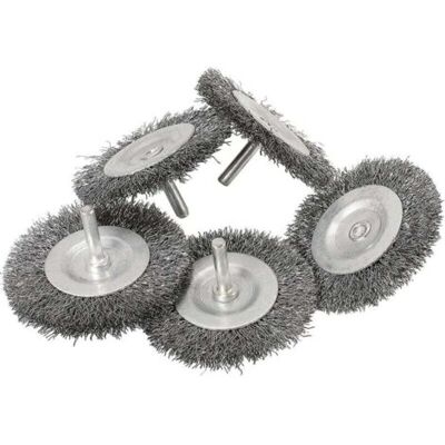 ABYSSE Lot De 5 Brosses À Disques Fines En Fil D'Acier Ø 75 Mm Pour Métal Et Pierre, Brosse Métallique Pour Perceuse Avec Tige De 6 Mm, Pour Dérouiller, Décaper, Raper Et Nettoyer - Publicité ABYSSE Lot De 5 Brosses À Disques Fines En Fil D'Acier Ø 75 Mm Pour Métal Et Pierre, Brosse Métallique Pour Perceuse Avec Tige De 6 Mm, Pour Dérouiller, Décaper, Raper Et Nettoyer - Publicité