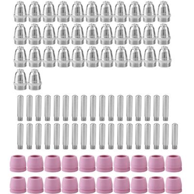 ABYSSE 90 Pièces/jeu De Coupe-plasma, Chalumeau De Coupe, Électrode, Buses, Accessoires, Kit De Buses D'Électrodes, Pour Torche De Découpe Plasma - Publicité ABYSSE 90 Pièces/jeu De Coupe-plasma, Chalumeau De Coupe, Électrode, Buses, Accessoires, Kit De Buses D'Électrodes, Pour Torche De Découpe Plasma - Publicité