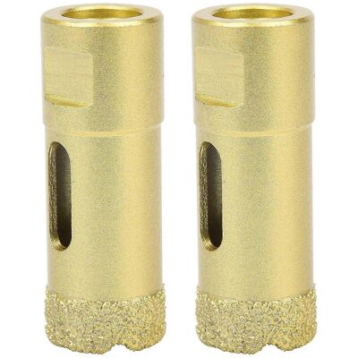 FLAMMKRAFT Lot De 2 Forets Diamantés Pour Brasage Et Perçage Du Marbre Et Du Béton M14 22 Mm - Publicité FLAMMKRAFT Lot De 2 Forets Diamantés Pour Brasage Et Perçage Du Marbre Et Du Béton M14 22 Mm - Publicité