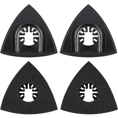 Scotch 4pcs Delta Patin De Ponçage 80mm Multi-outil Accessoires Pour Patin De Fixation, Lame À Multi Outil, Accessoires Outil Oscillant Pour Worx Mikita Dewalt Power Tool, Worx Tool, Bosch Multi Outil - Publicité Scotch 4pcs Delta Patin De Ponçage 80mm Multi-outil Accessoires Pour Patin De Fixation, Lame À Multi Outil, Accessoires Outil Oscillant Pour Worx Mikita Dewalt Power Tool, Worx Tool, Bosch Multi Outil - Publicité