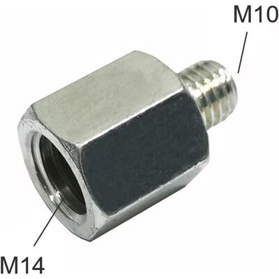 Melissa M10 M14 Adaptateur Meuleuse D'Angle Polisseuse Filetage Foret Interface Convertisseur Connecteur Outils Électriques Accessoires Bielle, M14 À M10,1 Pièces - Publicité Melissa M10 M14 Adaptateur Meuleuse D'Angle Polisseuse Filetage Foret Interface Convertisseur Connecteur Outils Électriques Accessoires Bielle, M14 À M10,1 Pièces - Publicité