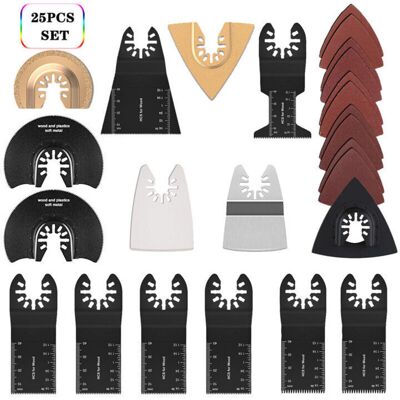 Scotch Odipie – Kit De 25 Lames De Scie Universelles Pour Outils Oscillants – Pour Coupes Précises Dans Bois Et Plastique – Compatible Avec Fein, Dremel, Bosch, Makita, Dewalt - Publicité Scotch Odipie – Kit De 25 Lames De Scie Universelles Pour Outils Oscillants – Pour Coupes Précises Dans Bois Et Plastique – Compatible Avec Fein, Dremel, Bosch, Makita, Dewalt - Publicité