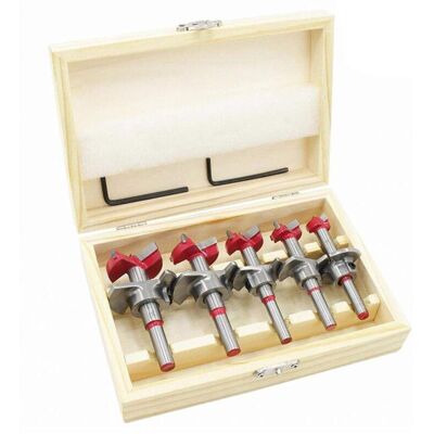 Melissa Mèches Bois, Coffret De 5 (ø15-35 Mm) Fraise Bois Façonner Jeu De Forets À Positionnement Ajustable, Scie Trépan Au Carbure Cémenté Avec Butée De Profondeur (plage De Profondeur 10-40 Mm) - Publicité Melissa Mèches Bois, Coffret De 5 (ø15-35 Mm) Fraise Bois Façonner Jeu De Forets À Positionnement Ajustable, Scie Trépan Au Carbure Cémenté Avec Butée De Profondeur (plage De Profondeur 10-40 Mm) - Publicité