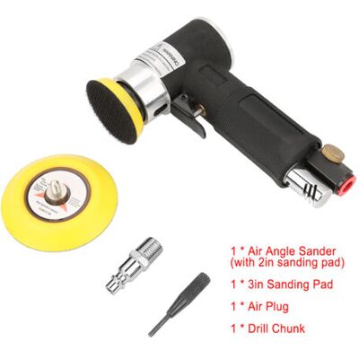 ABYSSE Mini Ponceuse D'Angle D'Air, Mini Ponceuse Excentrique 16000 Tr/min Outil Polisseuse Rotative D'Angle 90° De Pression Orbitale Air Pneumatique Avec 2inch Et 3inch Tampon De Ponçage - Publicité ABYSSE Mini Ponceuse D'Angle D'Air, Mini Ponceuse Excentrique 16000 Tr/min Outil Polisseuse Rotative D'Angle 90° De Pression Orbitale Air Pneumatique Avec 2inch Et 3inch Tampon De Ponçage - Publicité