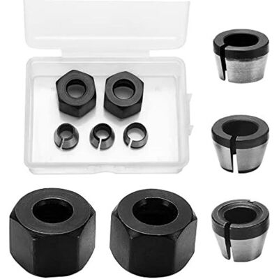 Melissa Keyoung – Lot De 3 Adaptateurs De Collet Pour Mandrin De Fraise 6mm 6.35mm 8mm – Acier Hss Résistant À L'Usure – Pour Machines De Gravure Et Défonceuses - Publicité Melissa Keyoung – Lot De 3 Adaptateurs De Collet Pour Mandrin De Fraise 6mm 6.35mm 8mm – Acier Hss Résistant À L'Usure – Pour Machines De Gravure Et Défonceuses - Publicité