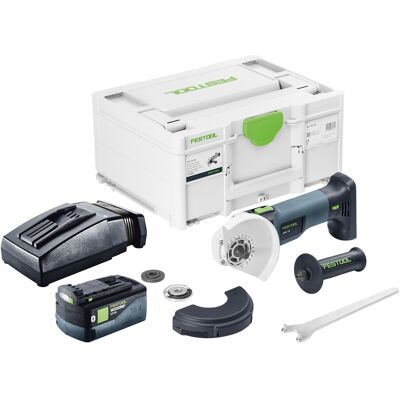 Festool Agc 18-125 Eb-basic Meuleuse D'Angle Sans Fil 18 V 125 Mm Brushless + 1x Batterie 5,0 Ah + Chargeur + Systainer - Publicité Festool Agc 18-125 Eb-basic Meuleuse D'Angle Sans Fil 18 V 125 Mm Brushless + 1x Batterie 5,0 Ah + Chargeur + Systainer - Publicité