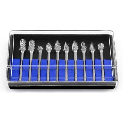 ABYSSE 10 Pcs Fraises Rotatives À Double Coupe, Fraise Carbure 3mm Tige 6 Mm Tête Pour La Menuiserie Et La Ferronnerie - Publicité ABYSSE 10 Pcs Fraises Rotatives À Double Coupe, Fraise Carbure 3mm Tige 6 Mm Tête Pour La Menuiserie Et La Ferronnerie - Publicité