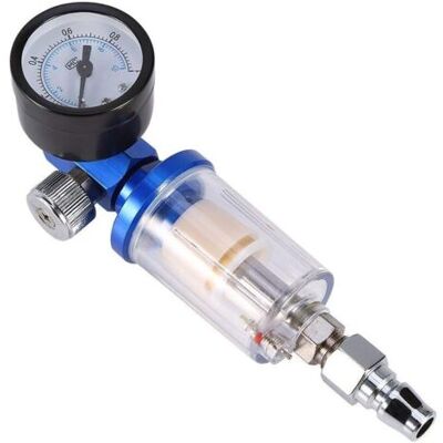 ABYSSE Pistolet Pulvérisateur Pneumatique Avec Régulateur De Pression + Outil De Découpe De Filtre Séparateur D'Huile - Publicité ABYSSE Pistolet Pulvérisateur Pneumatique Avec Régulateur De Pression + Outil De Découpe De Filtre Séparateur D'Huile - Publicité