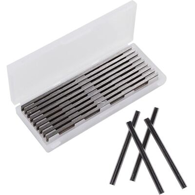 OEM 10 Pièces Fer De Rabot 82mm Hss Lames De Raboteuse Fers Réversibles Carbure Ensemble De Rabot Electrique Lame 82x5.5x1.2mm, Pour Rabots Makita, Black & Decker, Bosch, Dewalt Et Elu-dou - Publicité OEM 10 Pièces Fer De Rabot 82mm Hss Lames De Raboteuse Fers Réversibles Carbure Ensemble De Rabot Electrique Lame 82x5.5x1.2mm, Pour Rabots Makita, Black & Decker, Bosch, Dewalt Et Elu-dou - Publicité