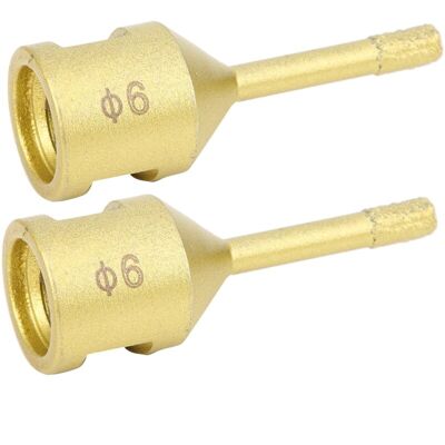 PELTOR Jeffergarden 2 Forets Diamantés M14 De 6 Mm Pour Perçage Et Brasage Du Marbre Et Du Béton - Publicité PELTOR Jeffergarden 2 Forets Diamantés M14 De 6 Mm Pour Perçage Et Brasage Du Marbre Et Du Béton - Publicité