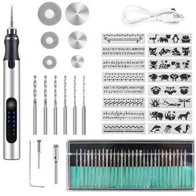 ABYSSE Stylo Graveur Électrique San Fil, Usb Rechargeable Trousse À Outils De Gravure, Mini Outil Graver, Graveur Rotatif De Bricolage Portable Pour Bijoux Verre Plastique Bois Métal - Publicité ABYSSE Stylo Graveur Électrique San Fil, Usb Rechargeable Trousse À Outils De Gravure, Mini Outil Graver, Graveur Rotatif De Bricolage Portable Pour Bijoux Verre Plastique Bois Métal - Publicité