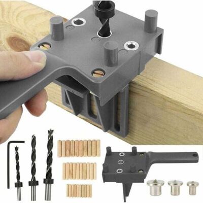 ABYSSE 41 Pcs Gabarits De Perçage Cheville Gabarit De Percage Tourillon Kit Gabarait De Goujon Menuiserie À Trou Droit Avec Centreur Tourillon 6/8/10mm Pour Goujon En Bois À Main (gris) - Publicité ABYSSE 41 Pcs Gabarits De Perçage Cheville Gabarit De Percage Tourillon Kit Gabarait De Goujon Menuiserie À Trou Droit Avec Centreur Tourillon 6/8/10mm Pour Goujon En Bois À Main (gris) - Publicité
