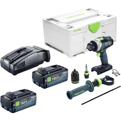 Perceuse-visseuse À Percussion Sans Fil Festool Tpc 18/4-basic 18 V 75 Nm Brushless + 2 Batteries 8,0 Ah + Chargeur Rapide + Systainer - Publicité Perceuse-visseuse À Percussion Sans Fil Festool Tpc 18/4-basic 18 V 75 Nm Brushless + 2 Batteries 8,0 Ah + Chargeur Rapide + Systainer - Publicité