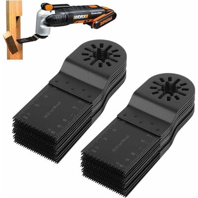 Melissa 20pcs 34mm Lame Outil Multifonction Bosch, Ensemble Accessoires Oscillant De Lames De Scie À Dégagement Rapide Pour Ryobi Milwaukee Dremel Rockwell Makita,debuns - Publicité Melissa 20pcs 34mm Lame Outil Multifonction Bosch, Ensemble Accessoires Oscillant De Lames De Scie À Dégagement Rapide Pour Ryobi Milwaukee Dremel Rockwell Makita,debuns - Publicité