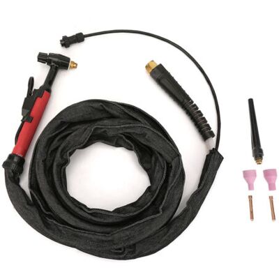 ABYSSE Torche De Soudage Tig Refroidie Par Air M16 Pour Poste À Souder Qq150, Kit D'Électrodes M16 Avec Protection De 3,7 M (12 Pi) - Publicité ABYSSE Torche De Soudage Tig Refroidie Par Air M16 Pour Poste À Souder Qq150, Kit D'Électrodes M16 Avec Protection De 3,7 M (12 Pi) - Publicité