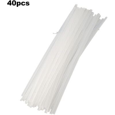 PELTOR 40 Pièces Baguette De Soudage En Plastique Pp Baguette De Soudage Pour Pistolet À Souder En Plastique/pistolet À Air Chaud 250mm Blanc K17576w - Publicité PELTOR 40 Pièces Baguette De Soudage En Plastique Pp Baguette De Soudage Pour Pistolet À Souder En Plastique/pistolet À Air Chaud 250mm Blanc K17576w - Publicité