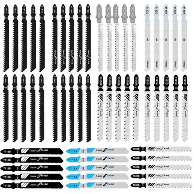 Melissa 55 Lames De Scie Sauteuse T-shaft - Pour Bois, Pvc - Compatible Bosch, Dewalt, Makita - Coupe Précise - Publicité Melissa 55 Lames De Scie Sauteuse T-shaft - Pour Bois, Pvc - Compatible Bosch, Dewalt, Makita - Coupe Précise - Publicité