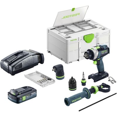 Kit De Base Festool Tpc 18/4 : Perceuse-visseuse À Percussion Sans Fil 18 V 75 Nm Brushless + 1 Batterie 4,0 Ah + Chargeur Rapide + Systainer - Publicité Kit De Base Festool Tpc 18/4 : Perceuse-visseuse À Percussion Sans Fil 18 V 75 Nm Brushless + 1 Batterie 4,0 Ah + Chargeur Rapide + Systainer - Publicité