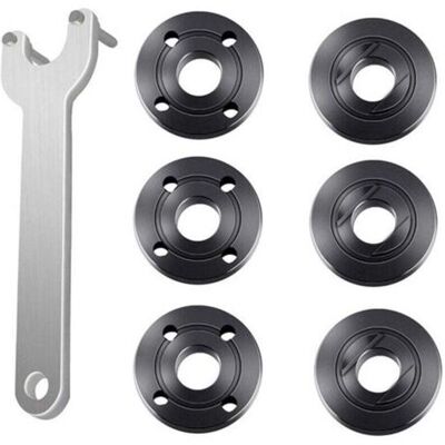 ABYSSE Jeu De 7 Clés À Bride Pour Meuleuse D'Angle, Écrou De Blocage Métallique, 1 Clé À Meuleuse D'Angle, 6 Écrous À Bride, Compatible Avec Dewalt, Bosch, Black Decker, Ryobi Et Makita (tige Filetée 5/8 - Publicité ABYSSE Jeu De 7 Clés À Bride Pour Meuleuse D'Angle, Écrou De Blocage Métallique, 1 Clé À Meuleuse D'Angle, 6 Écrous À Bride, Compatible Avec Dewalt, Bosch, Black Decker, Ryobi Et Makita (tige Filetée 5/8 - Publicité