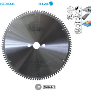 Leman - Lame circulaire en carbure - Aluminium & bois - Publicité Leman - Lame circulaire en carbure - Aluminium & bois - Publicité