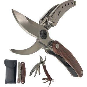 AMRINUGL Sécateur De Jardin, Sécateur À Lames Multifonction 7 En 1 Avec Scie, Cutter, Pelle D'Écorce Et Verrouillage De Sécurité, Outils De Jardin Pour Tout Type De Coupe D'Arbre Ou De Branche - Publicité AMRINUGL Sécateur De Jardin, Sécateur À Lames Multifonction 7 En 1 Avec Scie, Cutter, Pelle D'Écorce Et Verrouillage De Sécurité, Outils De Jardin Pour Tout Type De Coupe D'Arbre Ou De Branche - Publicité