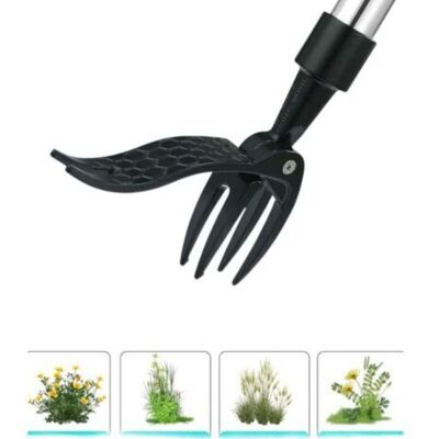 SANS MARQUE Désherbeur Debout, Extracteur De Mauvaises Herbes, Outil De Désherbage En Acier De Désherbage Manuel À Griffes Twister, Long Manche Avec 4 Griffes, Racines Outil De Jardinage Pour Jardin Pelouse - Publicité SANS MARQUE Désherbeur Debout, Extracteur De Mauvaises Herbes, Outil De Désherbage En Acier De Désherbage Manuel À Griffes Twister, Long Manche Avec 4 Griffes, Racines Outil De Jardinage Pour Jardin Pelouse - Publicité