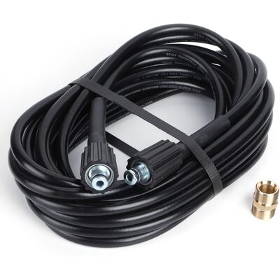 YOTOWN Tuyau Extension M22 Femelle 10m/32.8ft + Adaptateur Mâle – Nettoyage Haute Pression - Publicité YOTOWN Tuyau Extension M22 Femelle 10m/32.8ft + Adaptateur Mâle – Nettoyage Haute Pression - Publicité