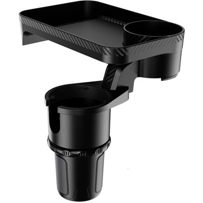ENLENK Porte-gobelet De Voiture Multifonction Avec Plateau Amovible Rotatif À 360 °, Base Réglable - Publicité ENLENK Porte-gobelet De Voiture Multifonction Avec Plateau Amovible Rotatif À 360 °, Base Réglable - Publicité