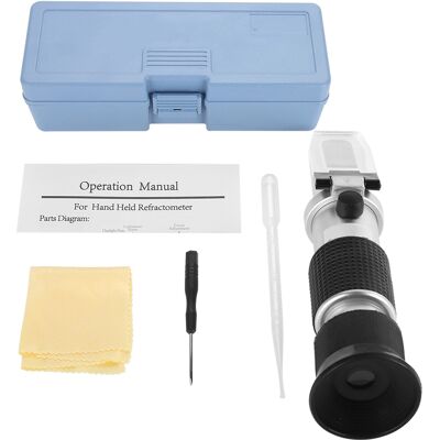 WEYTOLL Brix Meter, 58 % À 92 % De Concentration En Moût, Réfractomètre À Échelle De 0,5 %, Kit De Brassage Portable Pour Sirop De Sucre, Confiture De Fruits, Apiculture, Miel, Lait Concentré - Publicité WEYTOLL Brix Meter, 58 % À 92 % De Concentration En Moût, Réfractomètre À Échelle De 0,5 %, Kit De Brassage Portable Pour Sirop De Sucre, Confiture De Fruits, Apiculture, Miel, Lait Concentré - Publicité