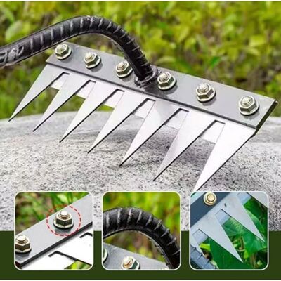 OEM Houe De Jardin Multifonctionnelle Monobloc Renforcée Avec Dents – Pour Désherber Et Retourner La Terre Tête De Râteau Amovible. Publicité OEM Houe De Jardin Multifonctionnelle Monobloc Renforcée Avec Dents – Pour Désherber Et Retourner La Terre Tête De Râteau Amovible. Publicité