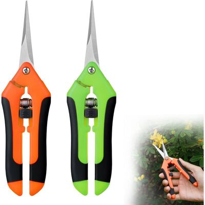 BRINSEA Sécateur De Jardin 2 Pièces, Ciseaux À Bonsaï Avec Lames Professionnelles De Précision En Acier Inoxydable - Publicité BRINSEA Sécateur De Jardin 2 Pièces, Ciseaux À Bonsaï Avec Lames Professionnelles De Précision En Acier Inoxydable - Publicité