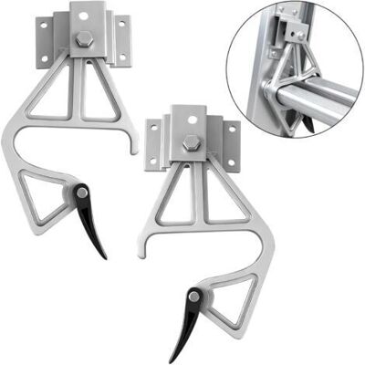 Nalookamic Lot De 2 Verrous D'Échelle En Aluminium Modèle Kit De Verrouillage À Échelons Très Résistant, Compatible Avec Les Échelles D'Extension De 7,3 M/8,5 M/9,8 M, Accessoires De - Publicité Nalookamic Lot De 2 Verrous D'Échelle En Aluminium Modèle Kit De Verrouillage À Échelons Très Résistant, Compatible Avec Les Échelles D'Extension De 7,3 M/8,5 M/9,8 M, Accessoires De - Publicité