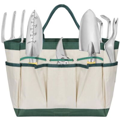 NO BRAND Pair Sac En Toile Portable Ensemble D'Outils De Jardin Ensemble D'Outils De 13 Pièces Avec Gants Bouteille D'Eau Jardin En Pot Petite Pelle Creuser Le Sol - Publicité NO BRAND Pair Sac En Toile Portable Ensemble D'Outils De Jardin Ensemble D'Outils De 13 Pièces Avec Gants Bouteille D'Eau Jardin En Pot Petite Pelle Creuser Le Sol - Publicité
