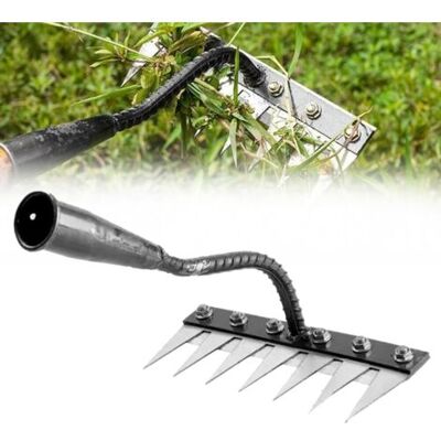 NO BRAND Pair Râteau De Désherbage De Jardin En Acier Au Carbone, 7 Dents Râteau De Jardin En Métal Très Résistant, Râteau En Fer Pour Jardinage Et Désherbage Outil De Jardin Râteau À Main Pour Déchaumage (7-d - Publicité NO BRAND Pair Râteau De Désherbage De Jardin En Acier Au Carbone, 7 Dents Râteau De Jardin En Métal Très Résistant, Râteau En Fer Pour Jardinage Et Désherbage Outil De Jardin Râteau À Main Pour Déchaumage (7-d - Publicité