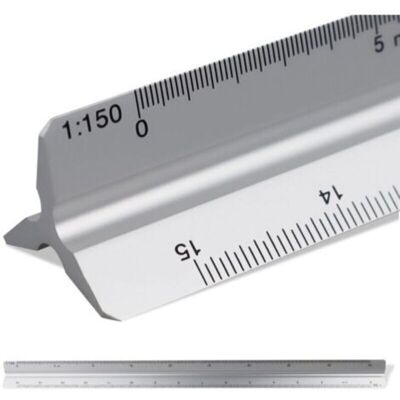 TRYWISE Règle À Échelle Architecturale Triangulaire En Aluminium, 30 Cm – Échelles 1:20, 1:25, 1:50, 1:75, 1:100 – Précision Professionnelle Pour Dessin Technique Et Conception Bâtiment - Publicité TRYWISE Règle À Échelle Architecturale Triangulaire En Aluminium, 30 Cm – Échelles 1:20, 1:25, 1:50, 1:75, 1:100 – Précision Professionnelle Pour Dessin Technique Et Conception Bâtiment - Publicité