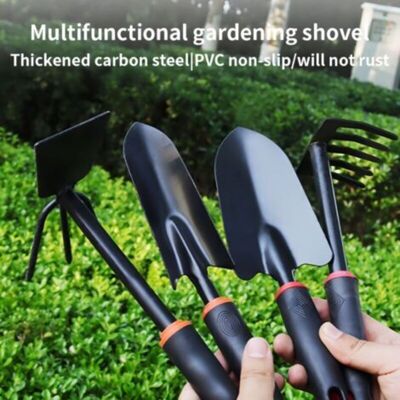 SANS MARQUE Lot De 4 Outils De Jardinage : Pelle Large, Pelle Étroite, Râteau 5 Dents Et Râteau Double Pour Plantation, Extérieur Et Plage - Publicité SANS MARQUE Lot De 4 Outils De Jardinage : Pelle Large, Pelle Étroite, Râteau 5 Dents Et Râteau Double Pour Plantation, Extérieur Et Plage - Publicité