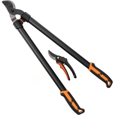 OEM Ensemble De 2 Outils De Jardin Comprenant Un Sécateur, Un Cisaille À Branches Et Un Outil Pour L'Entretien Des Arbustes. Publicité OEM Ensemble De 2 Outils De Jardin Comprenant Un Sécateur, Un Cisaille À Branches Et Un Outil Pour L'Entretien Des Arbustes. Publicité