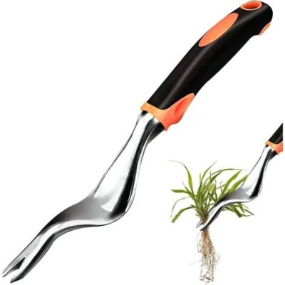 ABYSSE Désherbeur Manuel, Arrache Racine, Extracteur Mauvaises Herbes, Outil De Désherbage, Arrache Mauvaise Herbe, Weeder, Enlever Herbes, Avec Outil De Manche En Caoutchouc, Longueur : 29 Cm - Publicité ABYSSE Désherbeur Manuel, Arrache Racine, Extracteur Mauvaises Herbes, Outil De Désherbage, Arrache Mauvaise Herbe, Weeder, Enlever Herbes, Avec Outil De Manche En Caoutchouc, Longueur : 29 Cm - Publicité
