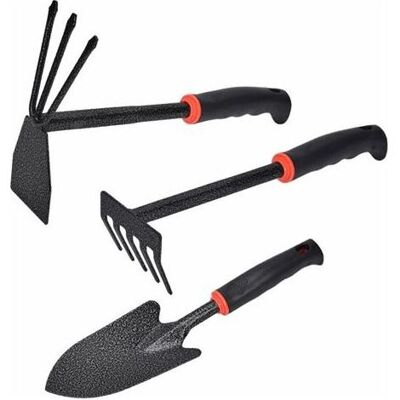 ACQUAVIVASTORE Ensemble D'Outils De Jardinage, Outils De Jardin 3 Pièces Kit, Kits D'Outils Jardin, Binette À Main, Râteau À Main, Petite Pelle De Jardinage, Pour Ameublir Le Sol, Désherber, Transplanter - Publicité ACQUAVIVASTORE Ensemble D'Outils De Jardinage, Outils De Jardin 3 Pièces Kit, Kits D'Outils Jardin, Binette À Main, Râteau À Main, Petite Pelle De Jardinage, Pour Ameublir Le Sol, Désherber, Transplanter - Publicité