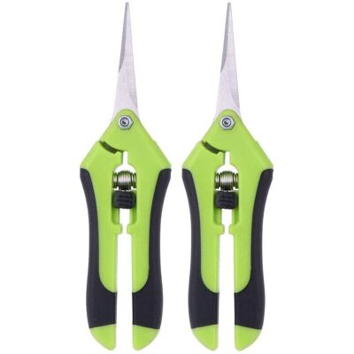 OEM Lot De 2 Ciseaux Pour Élaguer Des Ciseaux À Élaguer Manuel En Acier Inoxydable Professionnel (vert) - Publicité OEM Lot De 2 Ciseaux Pour Élaguer Des Ciseaux À Élaguer Manuel En Acier Inoxydable Professionnel (vert) - Publicité
