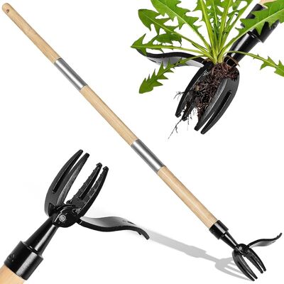 GRASSLIN 1 - Outil De Désherbage Debout - Désherbeur Manuel À 4 Dents - Poignée Réglable Avec Pédale Pour Extraction Racines - Jardin Pelouse Allées - Argent - 34-45 Pouces - Publicité GRASSLIN 1 - Outil De Désherbage Debout - Désherbeur Manuel À 4 Dents - Poignée Réglable Avec Pédale Pour Extraction Racines - Jardin Pelouse Allées - Argent - 34-45 Pouces - Publicité