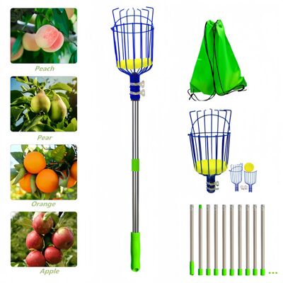 Scotch Ramasse-fruits Télescopique Portable Réglable Pour La Maison Outil De Jardinage Pour Une Récolte Facile Dans Les Jardins - Publicité Scotch Ramasse-fruits Télescopique Portable Réglable Pour La Maison Outil De Jardinage Pour Une Récolte Facile Dans Les Jardins - Publicité