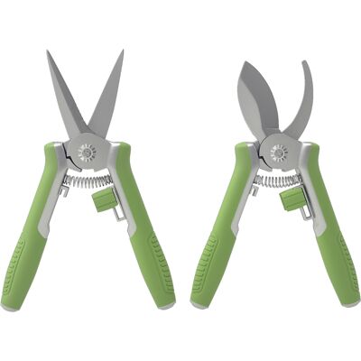OEM Ensemble D'Outils De Jardin, 2 Pièces, Outils De Jardin En Acier Inoxydable Avec Sécateur Et Ébrancheur, Kit De Jardinage, Cadeau Pour Jardiniers (femmes Et Hommes), Vert Et Argent - Publicité OEM Ensemble D'Outils De Jardin, 2 Pièces, Outils De Jardin En Acier Inoxydable Avec Sécateur Et Ébrancheur, Kit De Jardinage, Cadeau Pour Jardiniers (femmes Et Hommes), Vert Et Argent - Publicité