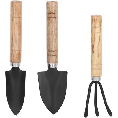 GRASSLIN 3 - Outil De Jardinage - Mini-outil - Bêche Râteau Pelle - Pour Plantation Et Entretien - Idéal Pots Fleurs Et Intérieur - Métal - 15x5cm - Publicité GRASSLIN 3 - Outil De Jardinage - Mini-outil - Bêche Râteau Pelle - Pour Plantation Et Entretien - Idéal Pots Fleurs Et Intérieur - Métal - 15x5cm - Publicité