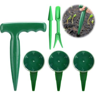 Melissa Semoir Pour Outils De Jardin 6 Pcs Outil De Jardinage Miniature Mini Outil De Semis Jardin Planteur De Semis Jardin Transplanteur De Semeur Semences Cadran Poignée Pistolet Pour Serre De Jardin - Publicité Melissa Semoir Pour Outils De Jardin 6 Pcs Outil De Jardinage Miniature Mini Outil De Semis Jardin Planteur De Semis Jardin Transplanteur De Semeur Semences Cadran Poignée Pistolet Pour Serre De Jardin - Publicité