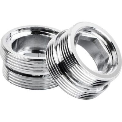 SCORPIO 2 Pcs Adaptateur De Robinet Filetage Mâle, Connecteur Aérateur De Robinet En Métal, Adaptateur Métallique Aluminium Pour Cuisine Robinet Adaptateur Purificateur D'Eau (m20-m22) - Publicité SCORPIO 2 Pcs Adaptateur De Robinet Filetage Mâle, Connecteur Aérateur De Robinet En Métal, Adaptateur Métallique Aluminium Pour Cuisine Robinet Adaptateur Purificateur D'Eau (m20-m22) - Publicité