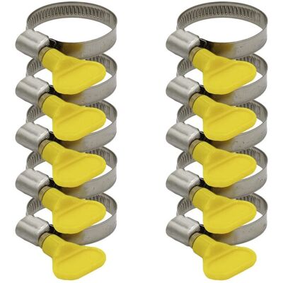 OEM Lot De 100 Colliers De Serrage En Acier Inoxydable De Qualité Industrielle - 25-38 Mm -pour Tuyau De Piscine, Filtre À Sable, Étang Et Tuyau D'Arrosage (écrou Papillon 25-38 Mm) - Publicité OEM Lot De 100 Colliers De Serrage En Acier Inoxydable De Qualité Industrielle - 25-38 Mm -pour Tuyau De Piscine, Filtre À Sable, Étang Et Tuyau D'Arrosage (écrou Papillon 25-38 Mm) - Publicité