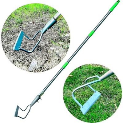 IRISFR Lntyq Eisenrechen Für Gartenarbeit Und Unkrautjäten, Robuster Unkrautrechen Aus Eisen, Rasenvertikutierrechen, Garten-unkrautentfernungswerkzeuge Zum Lockern Des Rasens - Publicité IRISFR Lntyq Eisenrechen Für Gartenarbeit Und Unkrautjäten, Robuster Unkrautrechen Aus Eisen, Rasenvertikutierrechen, Garten-unkrautentfernungswerkzeuge Zum Lockern Des Rasens - Publicité