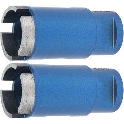 WEYTOLL Ouvre-trous De Marbre 32mm, 2 Pièces, Affûtés, Mèches De Scie Bleues Robustes Pour Granit, Carreaux De Céramique, Béton - Publicité WEYTOLL Ouvre-trous De Marbre 32mm, 2 Pièces, Affûtés, Mèches De Scie Bleues Robustes Pour Granit, Carreaux De Céramique, Béton - Publicité
